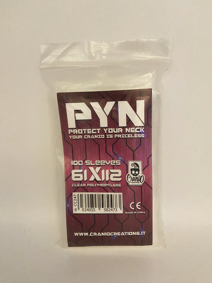 PYN Bustine Protettive 61 x 112 mm Sleeves Cards Cranio Creations