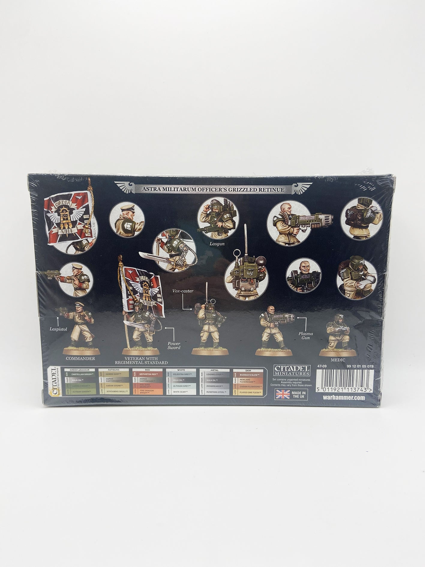 Warhammer 40000 Astra Militarum Cadian Command Squad Citadel Miniatures