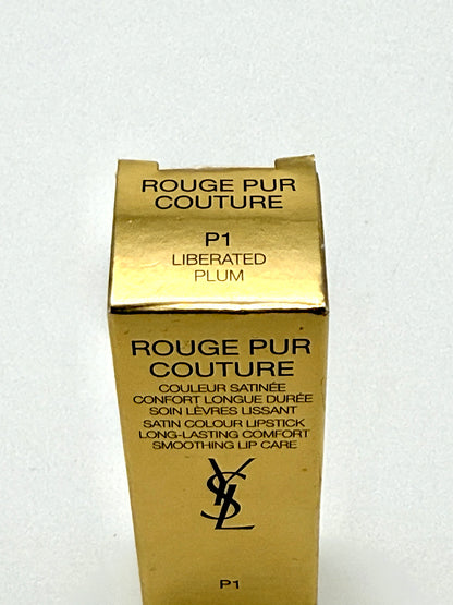 Yves Saint Laurent Rouge Pur Couture  P1 Liberated Plum Rossetto Satinato Make up YSL Beauty