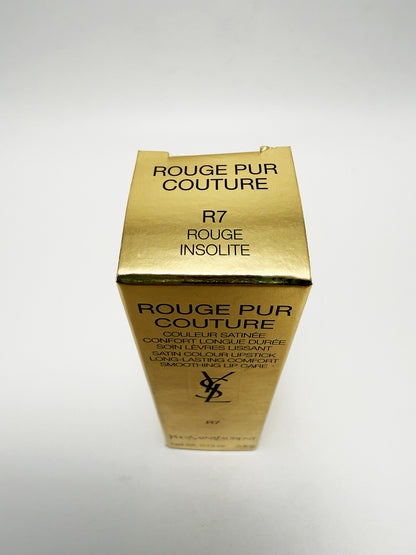 Yves Saint Laurent Rouge Pur Couture R7 Rouge Insolite Rossetto  Satinato YSL Beauty Trucco Make up