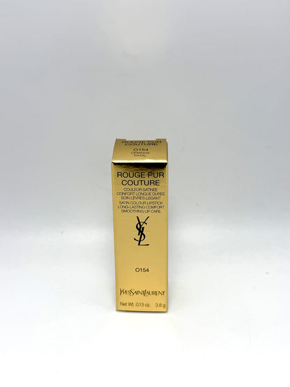 Yves Saint Laurent Rouge Pur Couture 0154 Orange Fatal Rossetto Satinato YSL Beauty Trucco Make up