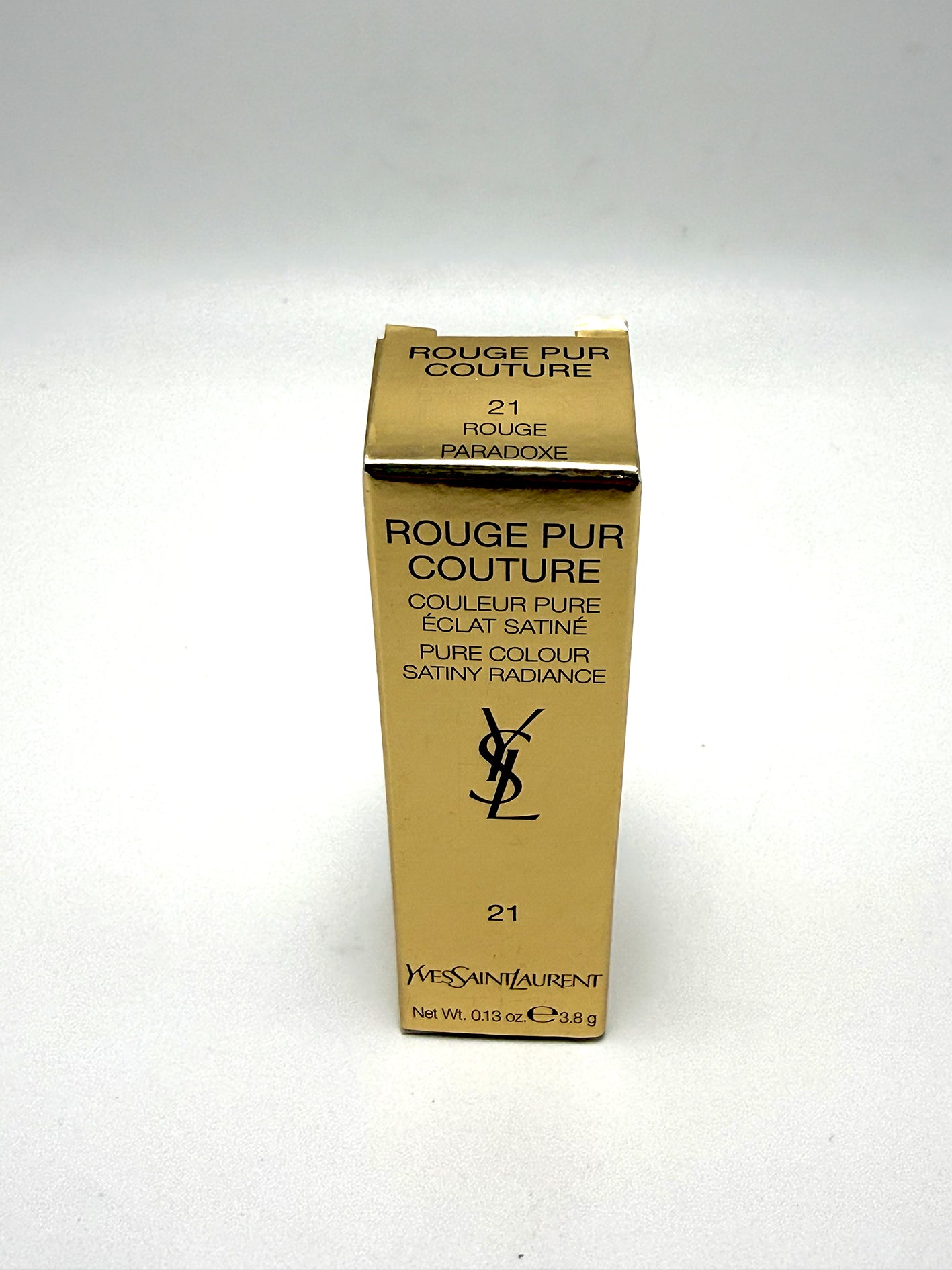 Yves Saint Laurent Rouge Pur Couture 21 Rouge Paradoxe Rossetto Satinato YSL Beauty Trucco Make up