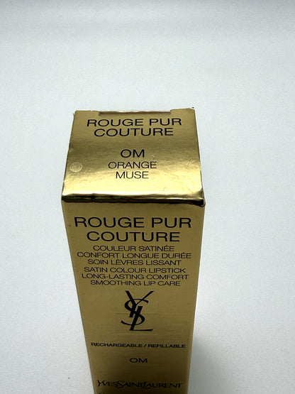 Yves Saint Laurent Rouge Pur Couture OM Orange Muse Rossetto Satinato YSL Beauty Trucco Make up