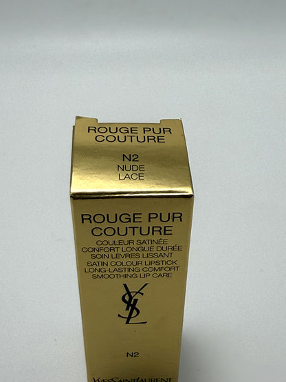 Yves Saint Laurent Rouge Pur Couture N2 Nude Lace Rossetto Satinato YSL Beauty Trucco Make up