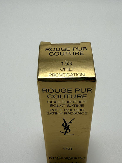 Yves Saint Laurent Rouge Pur Couture 153 Chili Provocation Rossetto Satinato YSL Beauty Trucco Make up