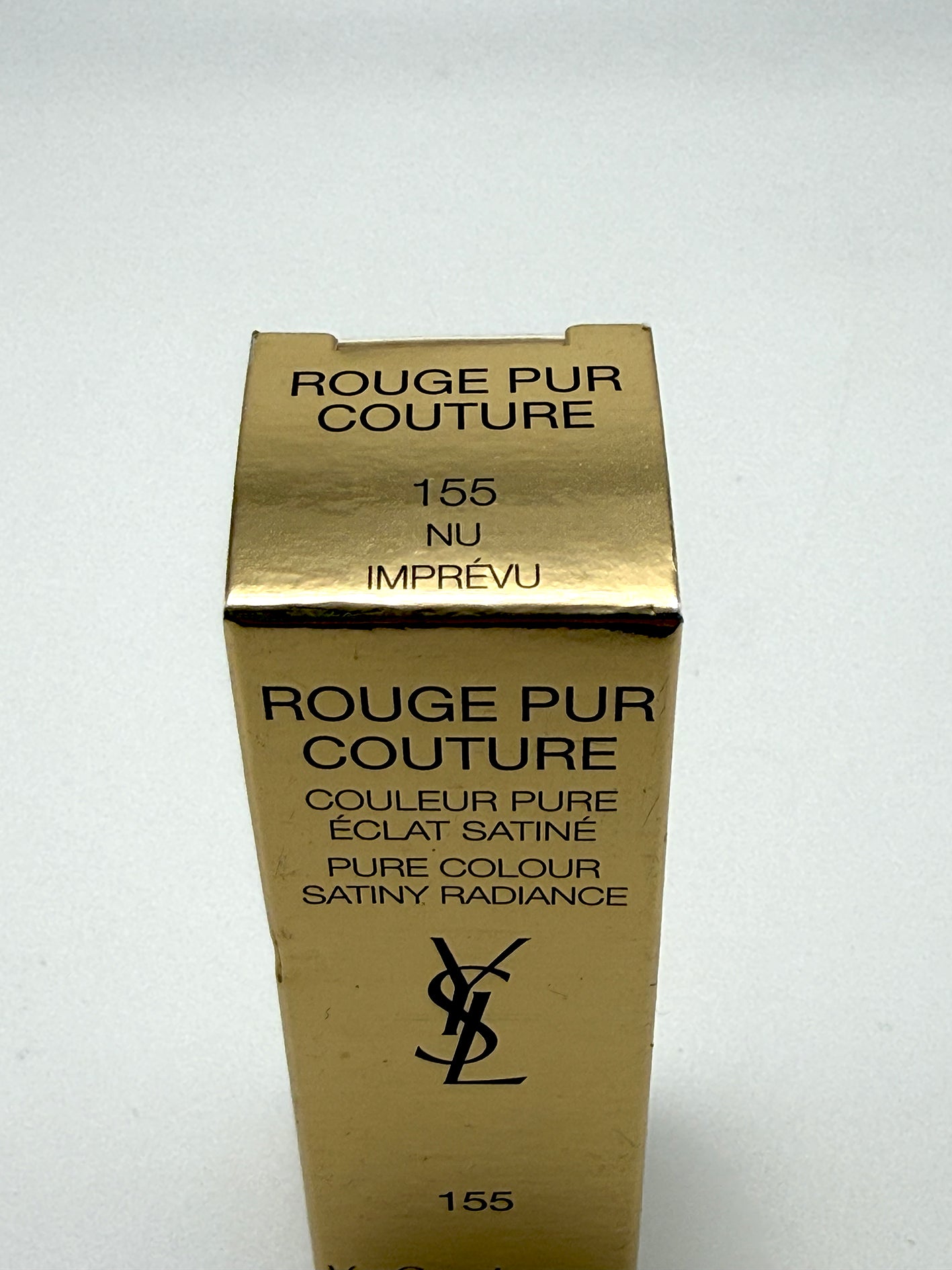 Yves Saint Laurent Rouge Pur Couture 155 Nu Imprevu Rossetto Satinato YSL Beauty Trucco Make up