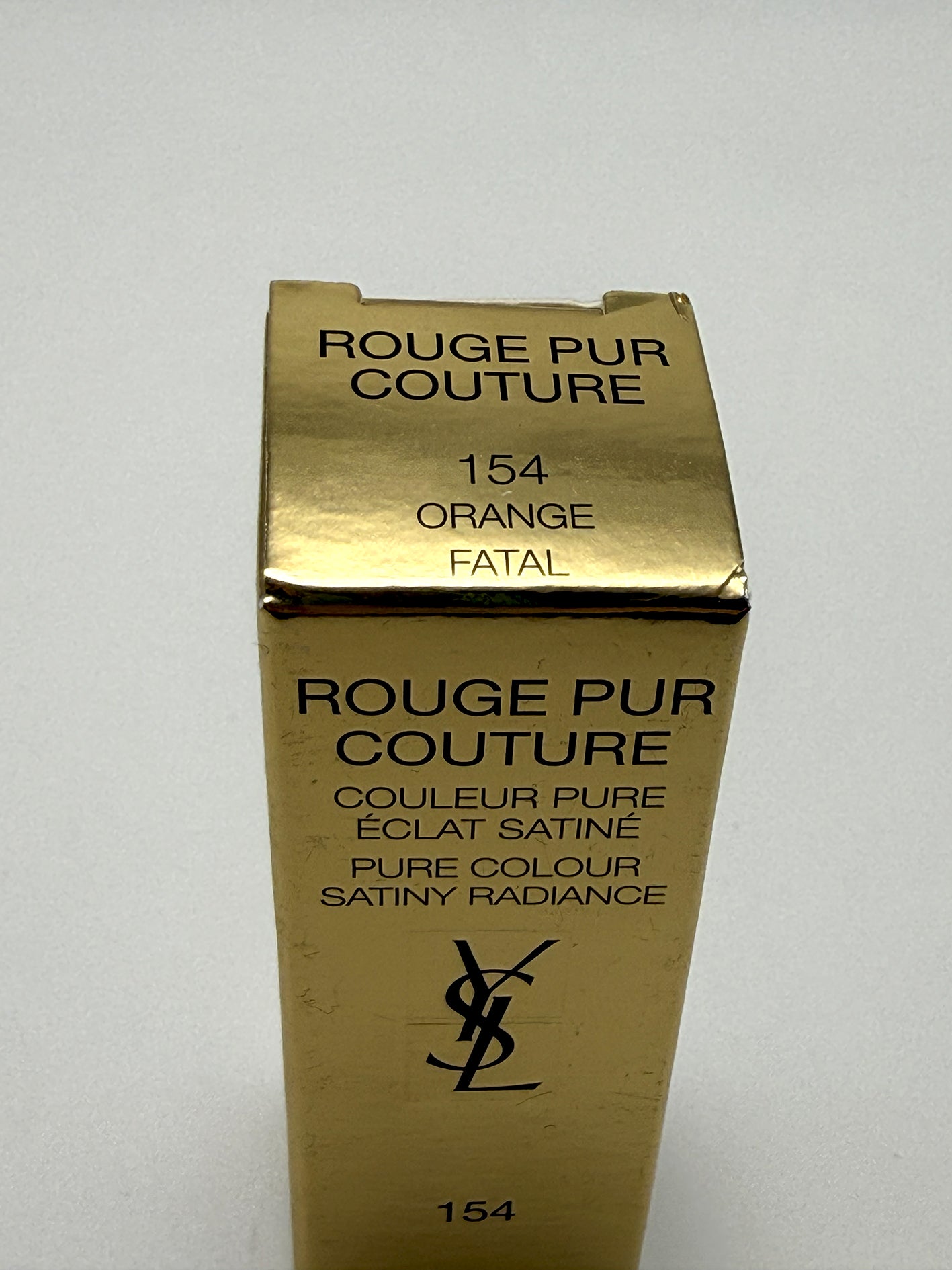 Yves Saint Laurent Rouge Pur Couture 154 Orange Fatal Rossetto Satinato YSL Beauty Trucco Make up
