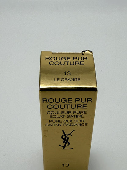 Yves Saint Laurent Rouge Pur Couture 13 Le Orange Rossetto Satinato YSL Beauty Trucco Make up