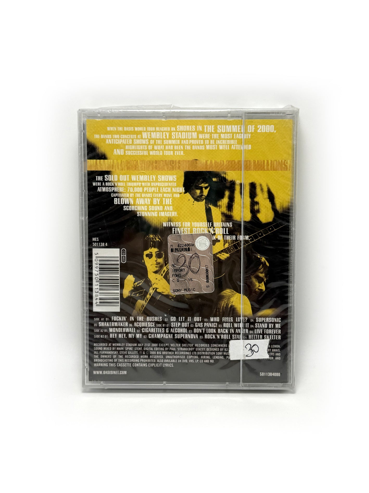 Oasis – Familiar To Millions - 2 x cassette audio mc - sigillate 2000