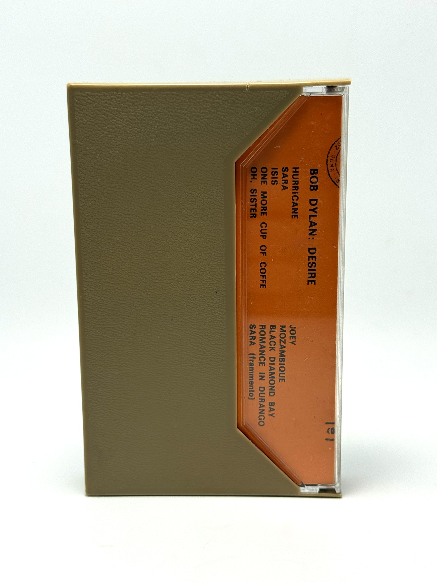 Bob Dylan Desire cassetta audio mc 1976