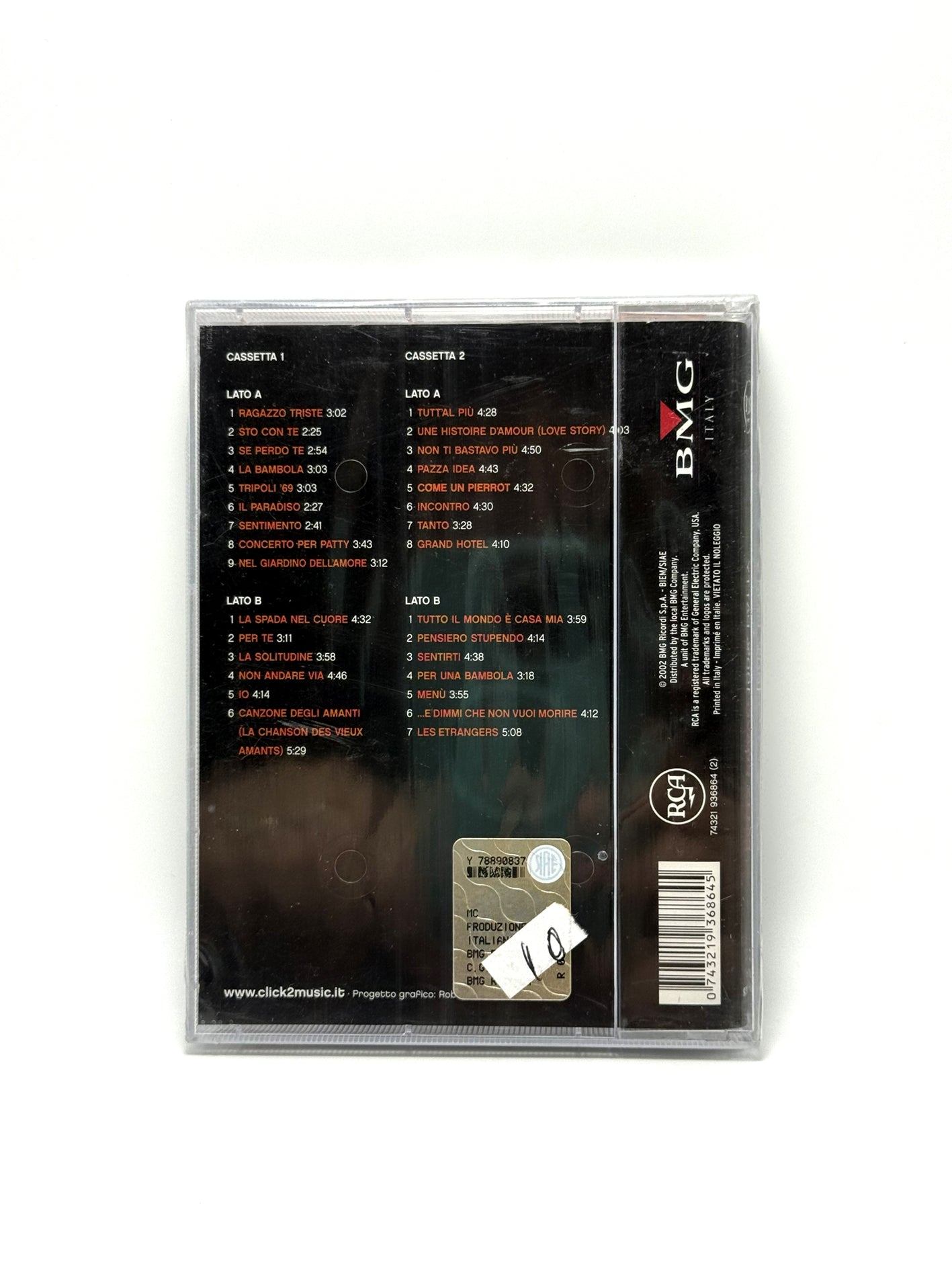 Patty Pravo 100% Patty 2 x Cassette audio mc sigillate 2002
