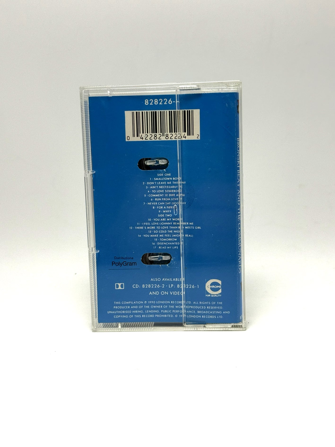 Jimmy Somerville Featuring Bronski Beat And The Communards ‎cassetta audio mc 1990