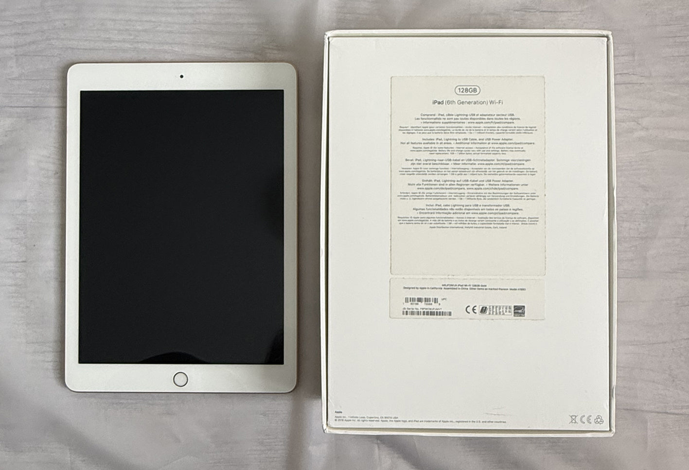 iPad 9.7" A1893 Apple 6° Generazione 6th generation 2018 Wi Fi 128 GB Rose Gold scatola originale