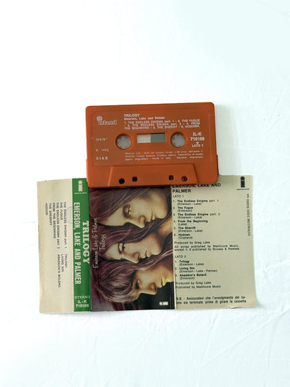 Emerson, Lake & Palmer Trilogy cassetta audio mc 1972