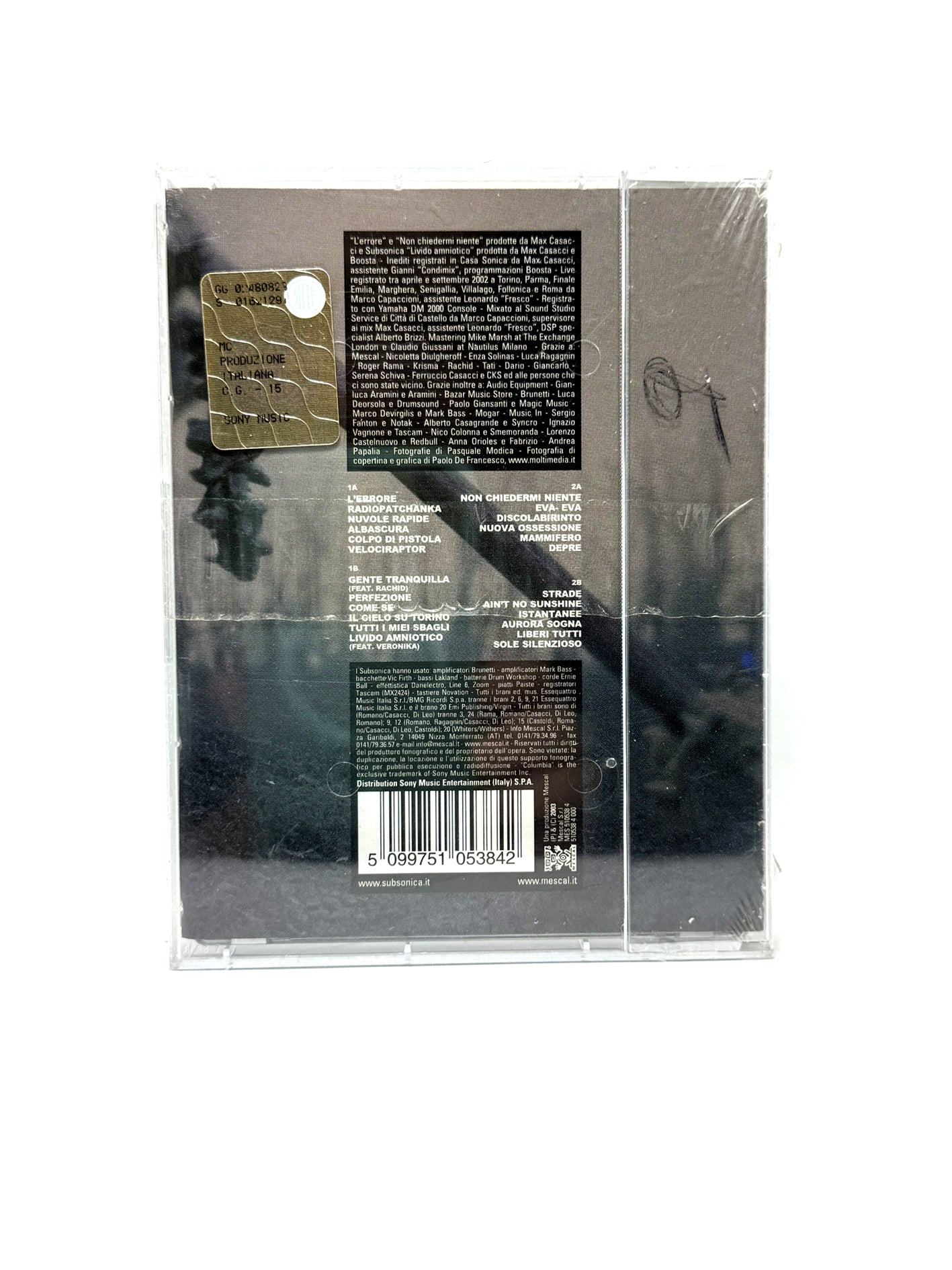 Subsonica Controllo del livello di rombo 2 x cassette audio mc sigillata 2003