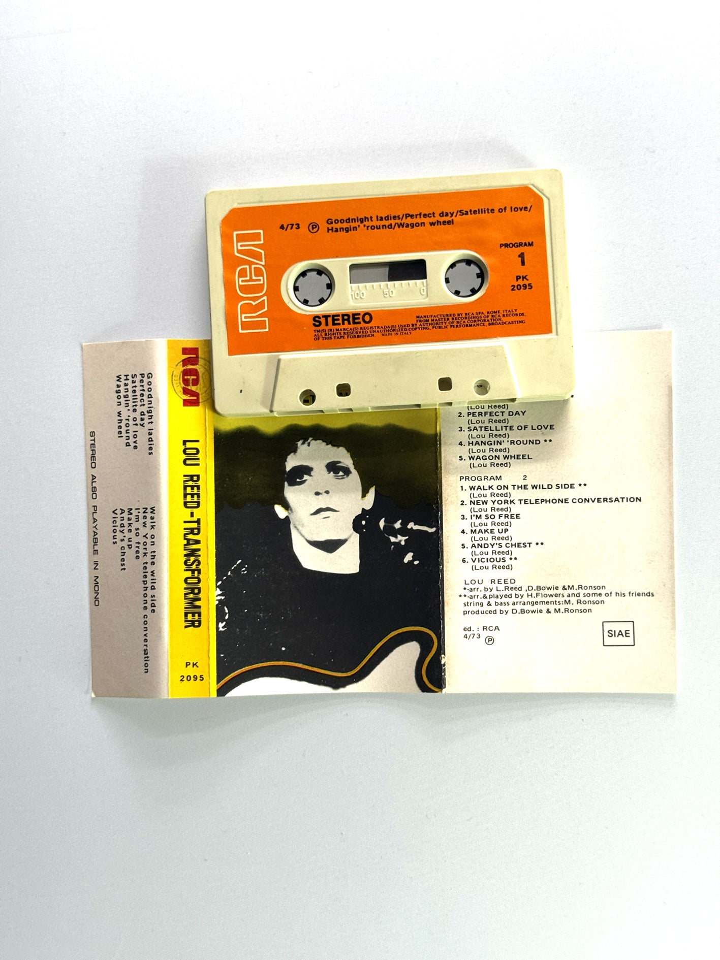 Lou Reed Transformer cassetta audio mc 1973