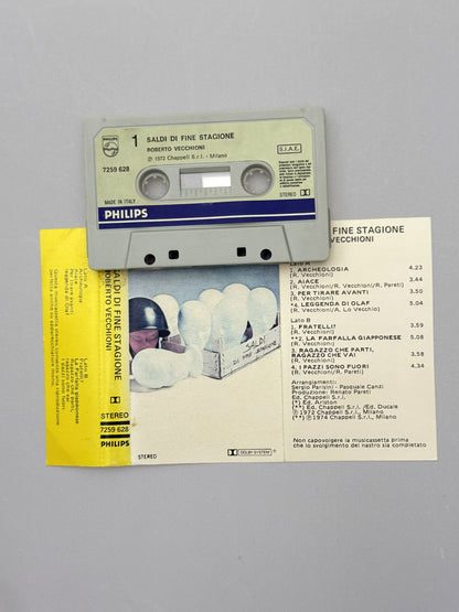 Roberto Vecchioni cassetta Saldi di fine stagione audio mc 1972