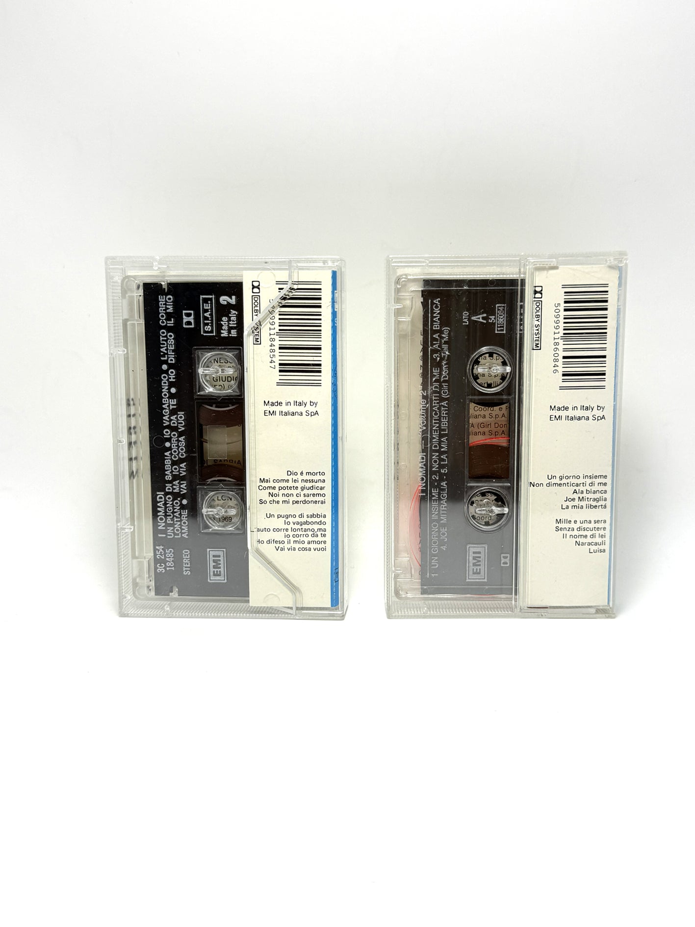 I Nomadi Vol. 1 Vol. 2  2x cassette audio mc 1983