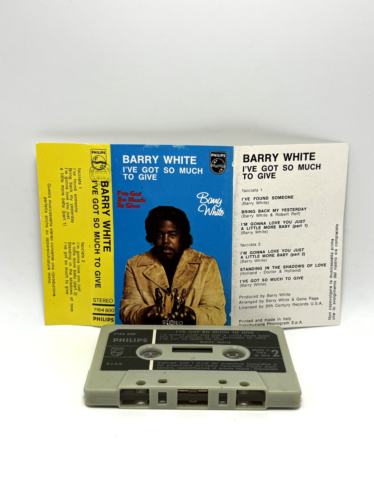 Barry White I've got so much to give cassetta audio mc 1973