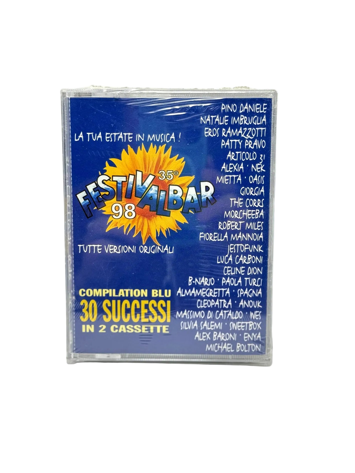 35° Festivalbar 98 Compilation Blu 2x cassette audio mc