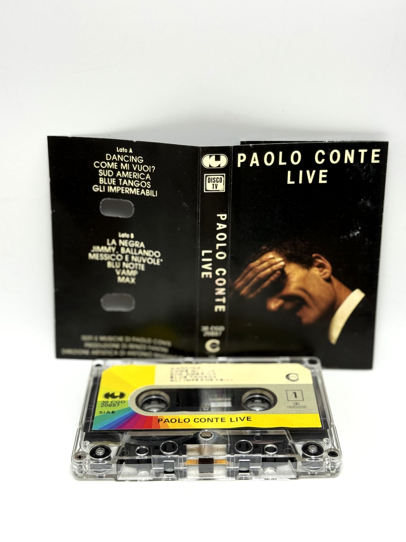 Paolo Conte Live cassetta audio mc 1988 aud