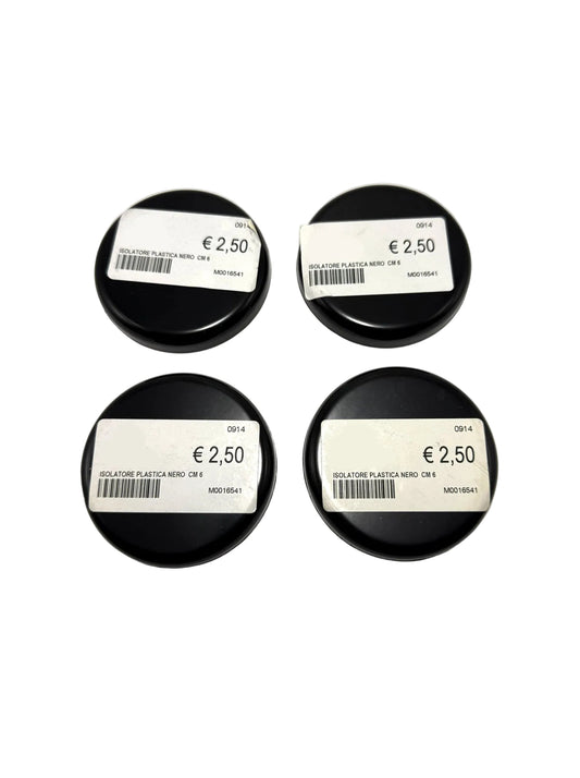Isolatori Piedini plastica nera per Pianoforte 6 cm set 4 pezzi piano caster cups