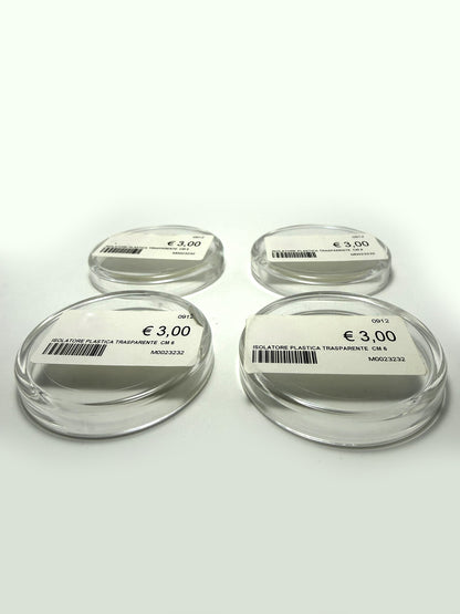 Isolatori Piedini plastica trasparente per Pianoforte Cm 6 set 4 pezzi piano caster cups