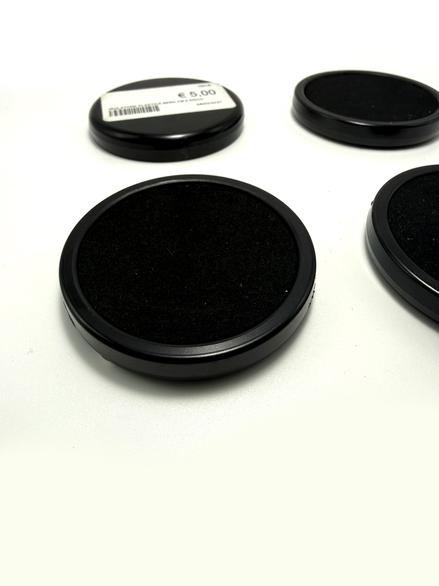 Isolatori Piedini plastica nera con cuscinetto antiscivolo per Pianoforte 6 cm set 4 pezzi piano caster cups