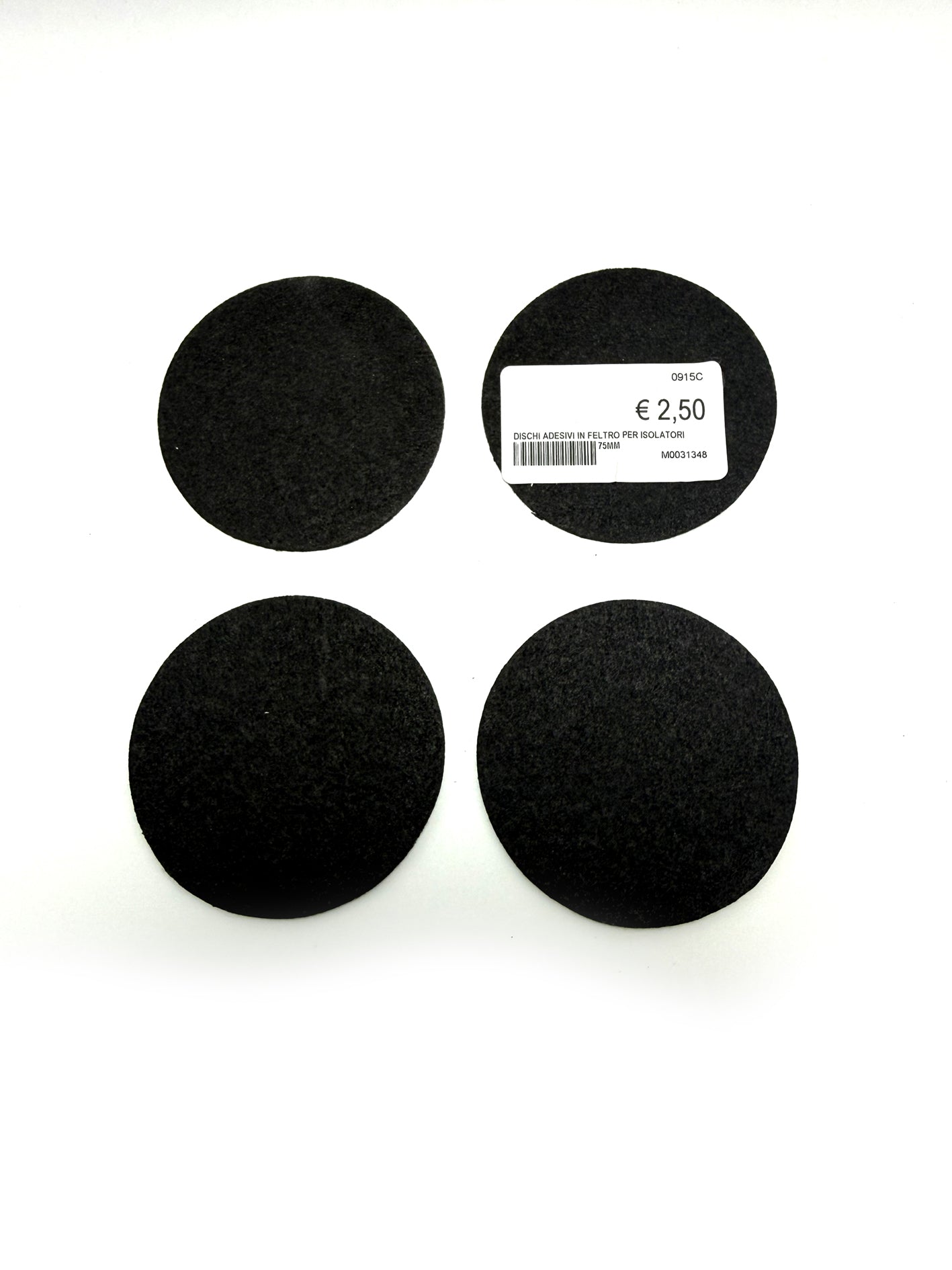 Dischi adesivi in feltro per isolatori Pianoforte 75 mm set 4 pezzi piano caster cups