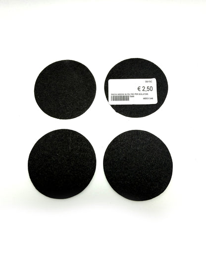 Dischi adesivi in feltro per isolatori Pianoforte 75 mm set 4 pezzi piano caster cups