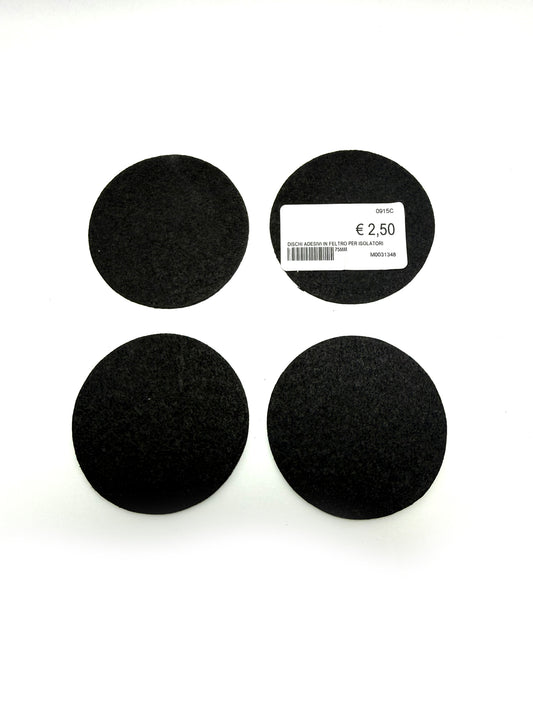 Dischi adesivi in feltro per isolatori Pianoforte 75 mm set 4 pezzi piano caster cups