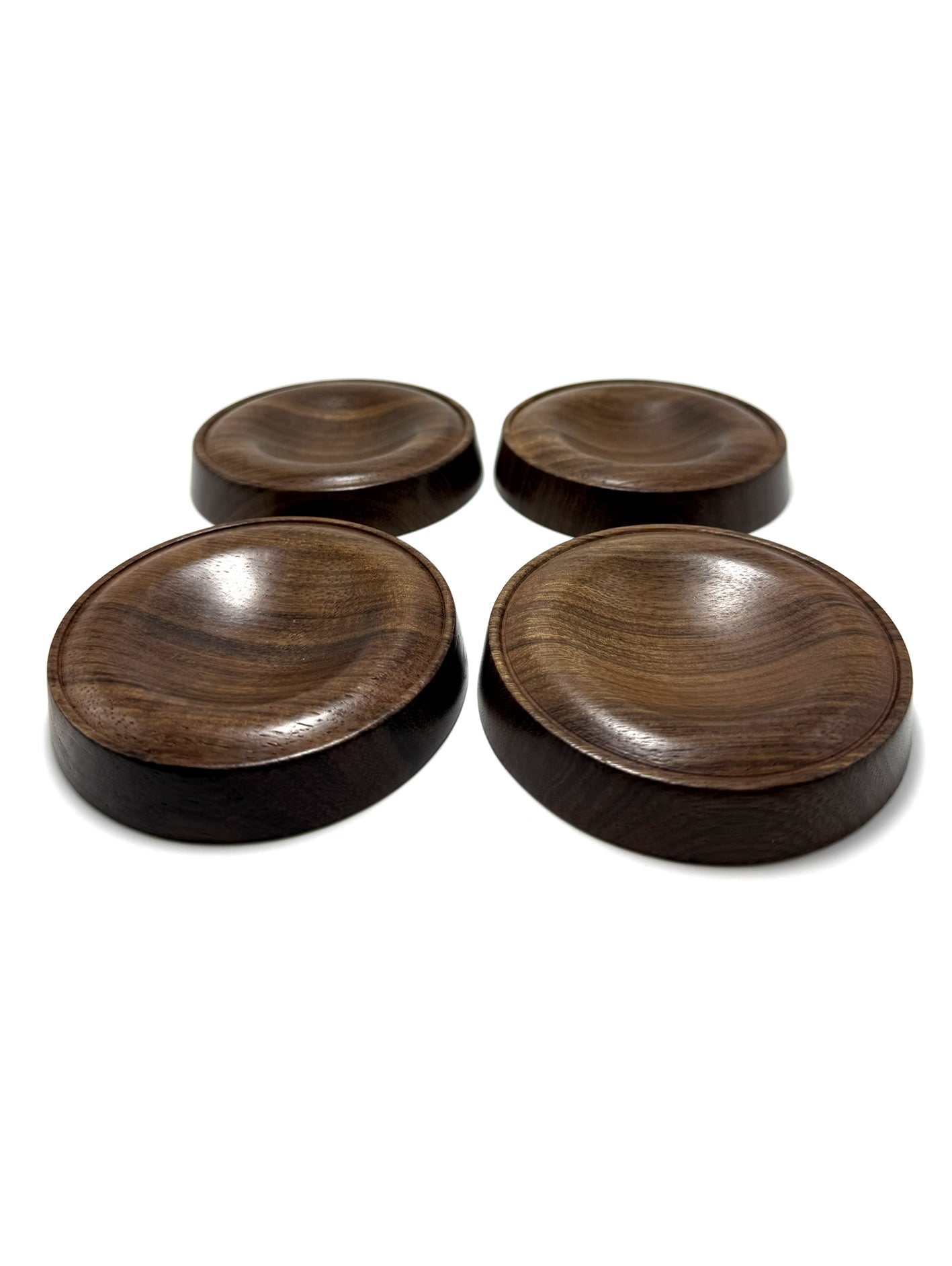 Isolatori Piedini legno noce per Pianoforte 9 cm set 4 pezzi piano caster cups