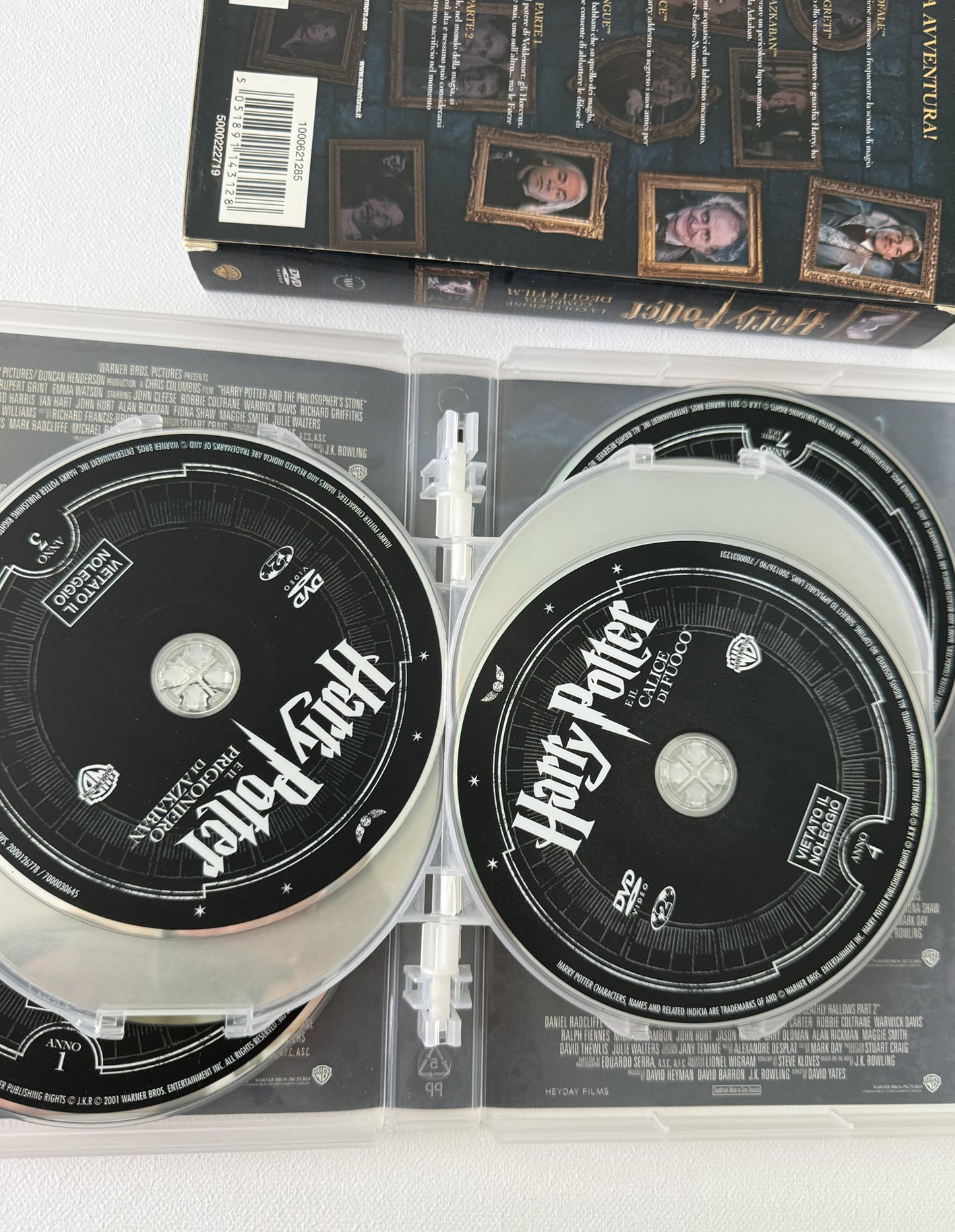 Harry Potter Collezione Completa 8 DVD Film Movie Saga Hogwarts Warner