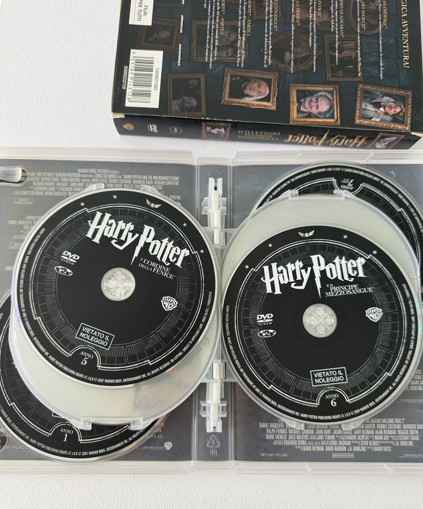 Harry Potter Collezione Completa 8 DVD Film Movie Saga Hogwarts Warner