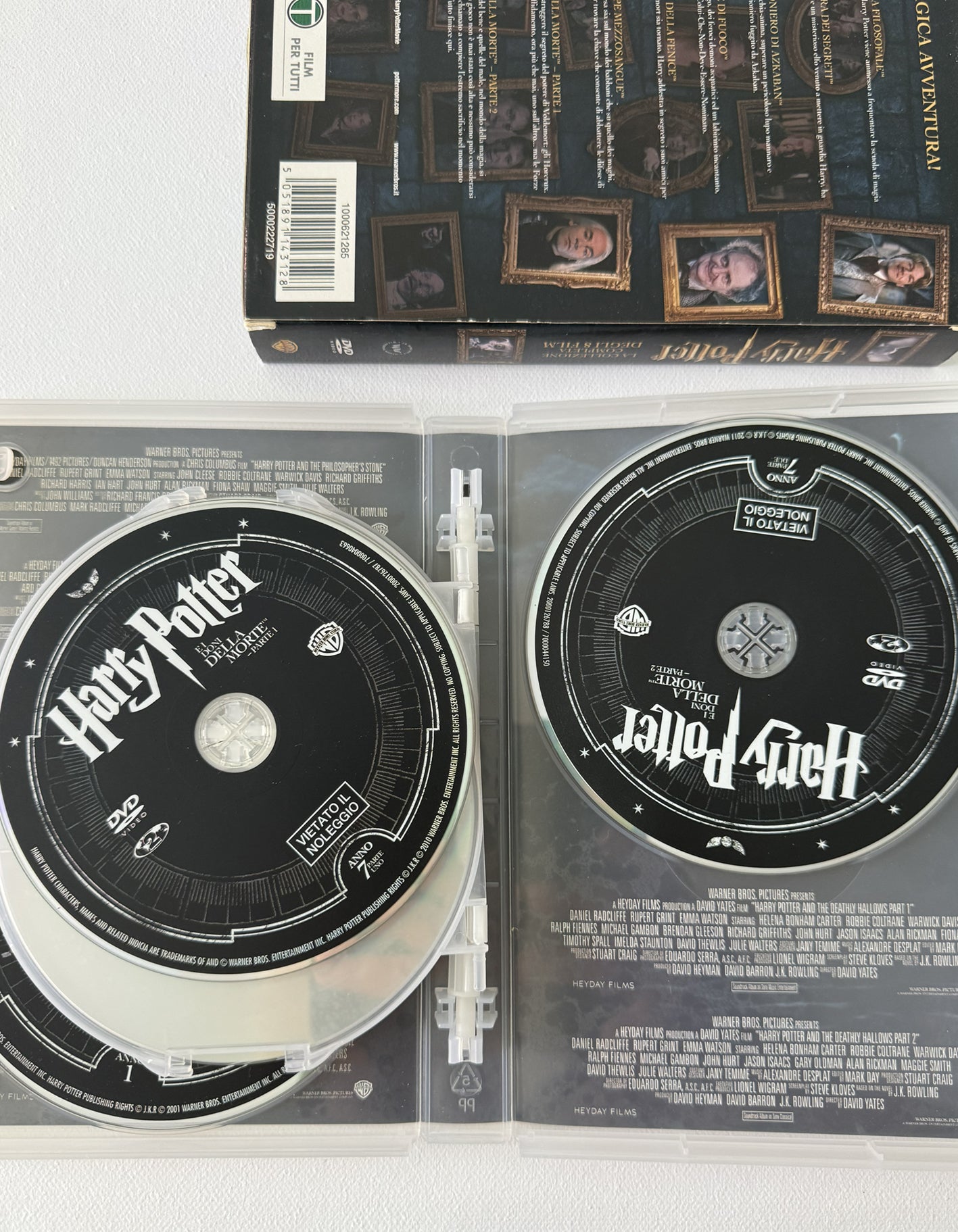 Harry Potter Collezione Completa 8 DVD Film Movie Saga Hogwarts Warner