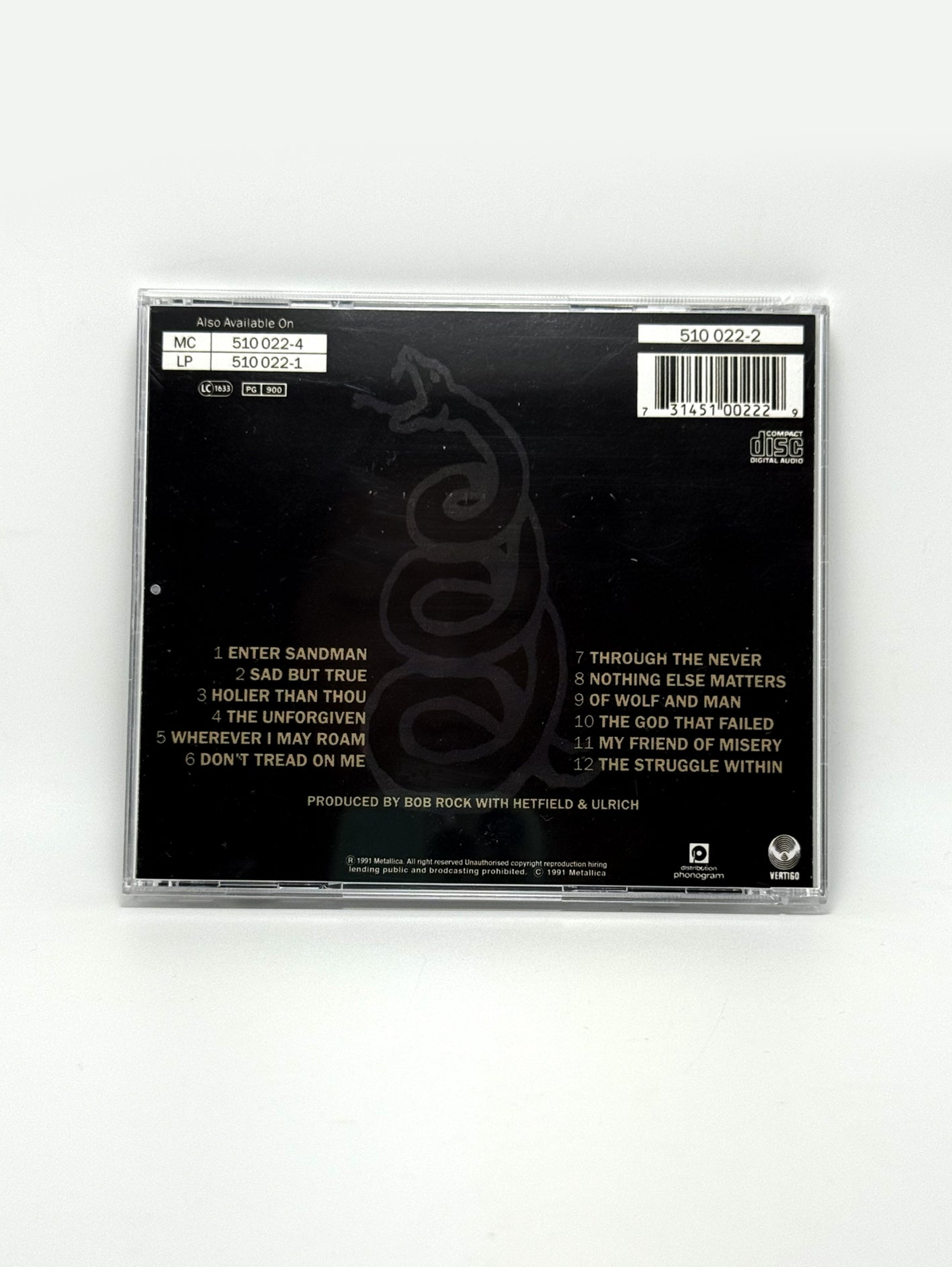 Metallica - Metallica (The Black Album) CD 1991