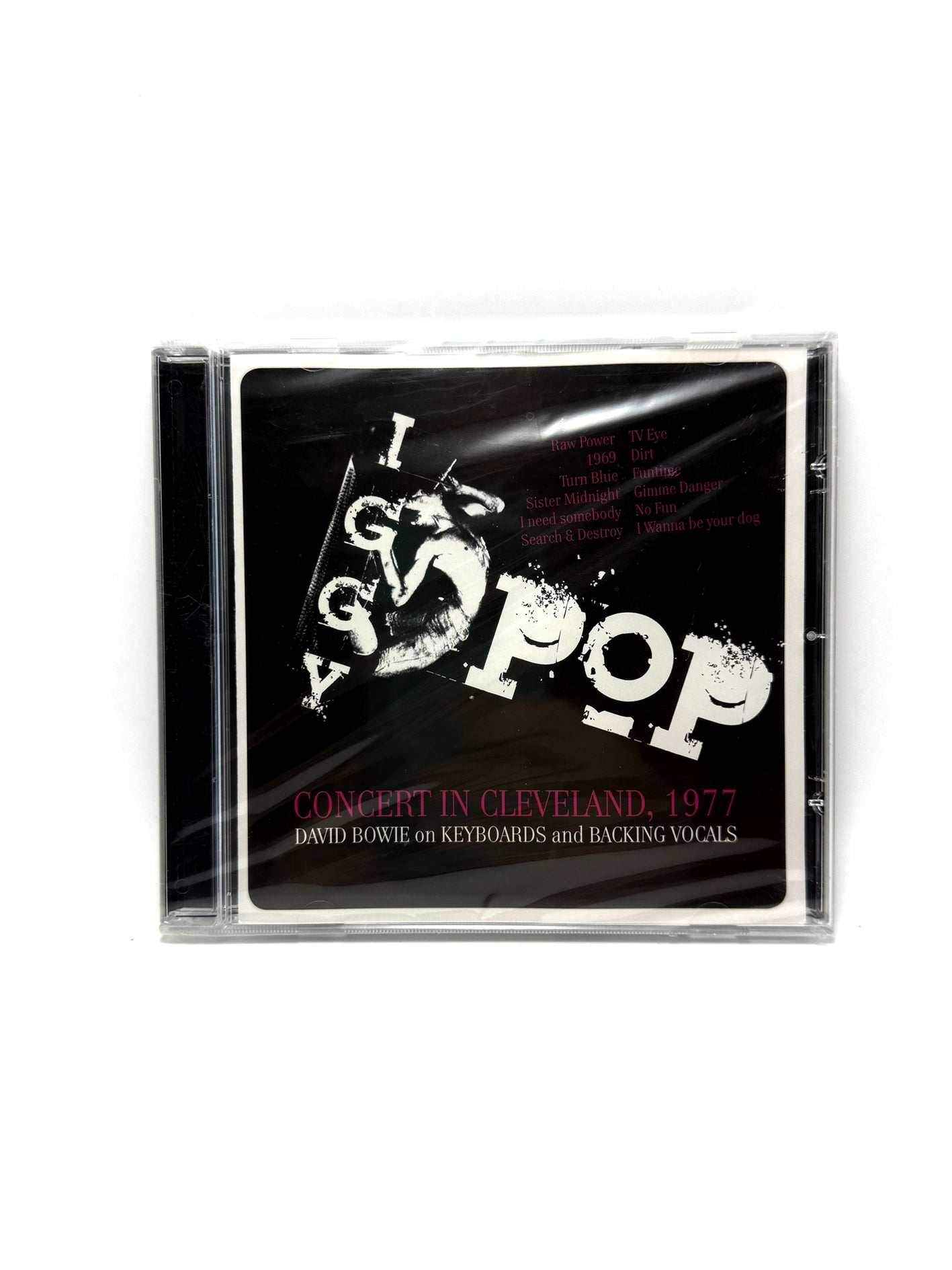 Iggy Pop Concert In Clevelend 1977 David Bowie CD
