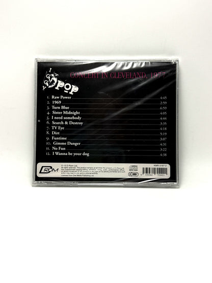 Iggy Pop Concert In Clevelend 1977 David Bowie CD