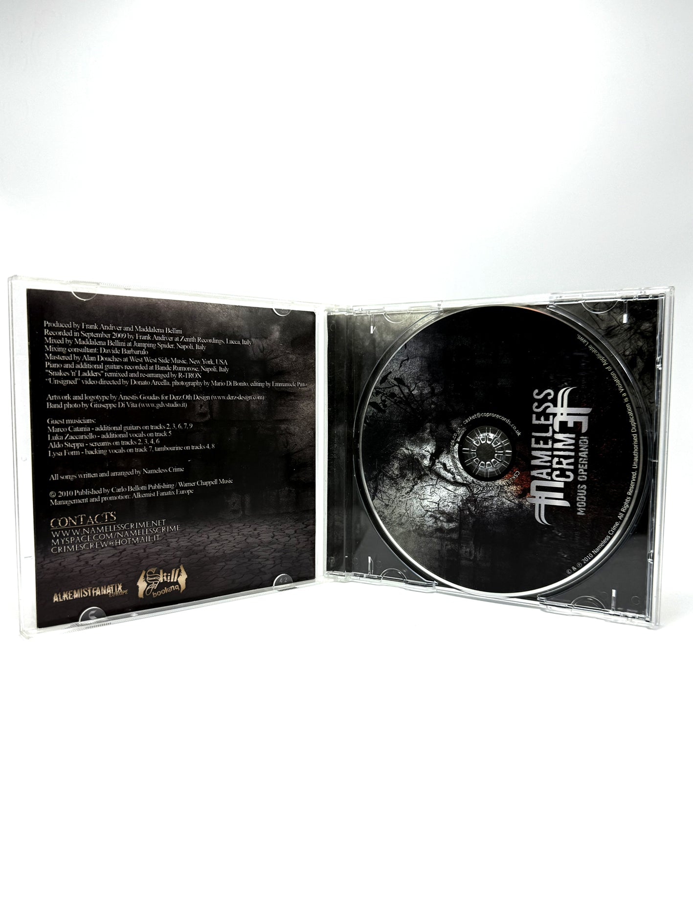 Nameless Crime Modus Operandi CD 2010