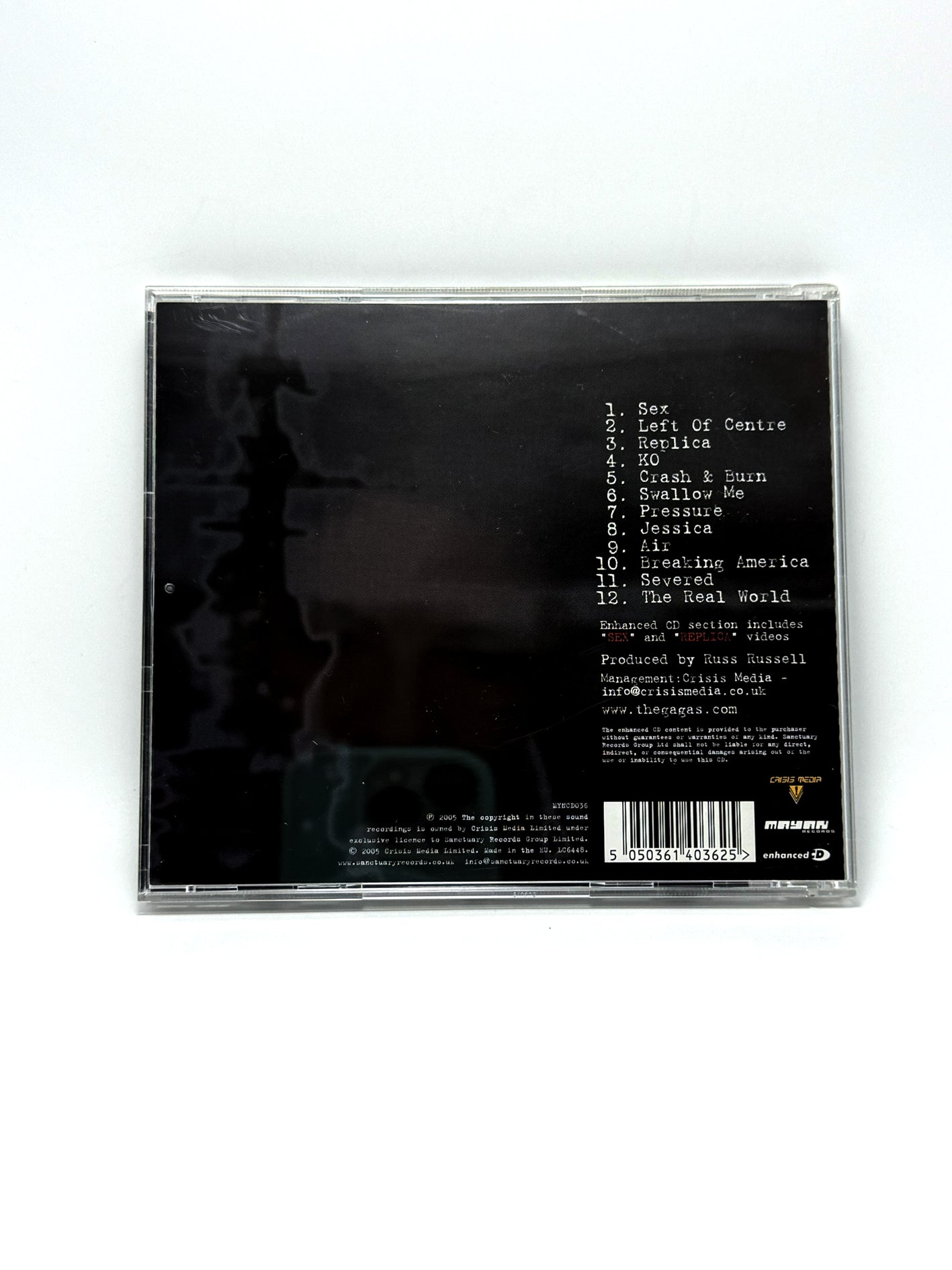 The GaGas Tonight The Midway Shines CD 2005