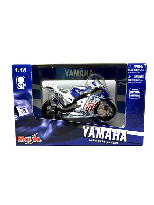 Yamaha Valentino Rossi Factory Racing Team 2007 Modellino Moto 1:18 34563/1 Maisto