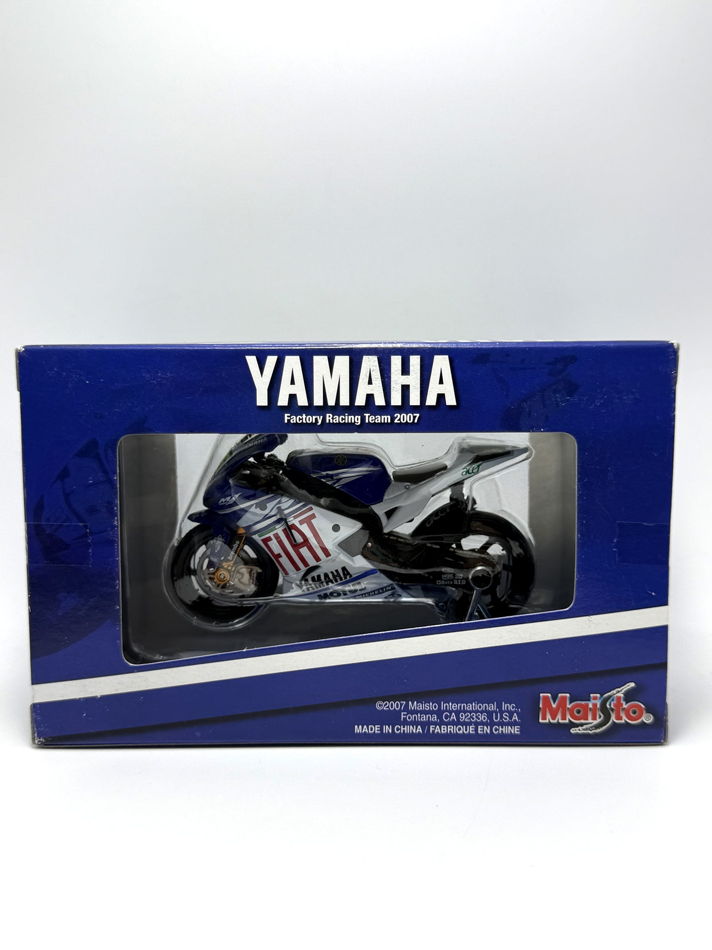 Yamaha Valentino Rossi Factory Racing Team 2007 Modellino Moto 1:18 34563/1 Maisto