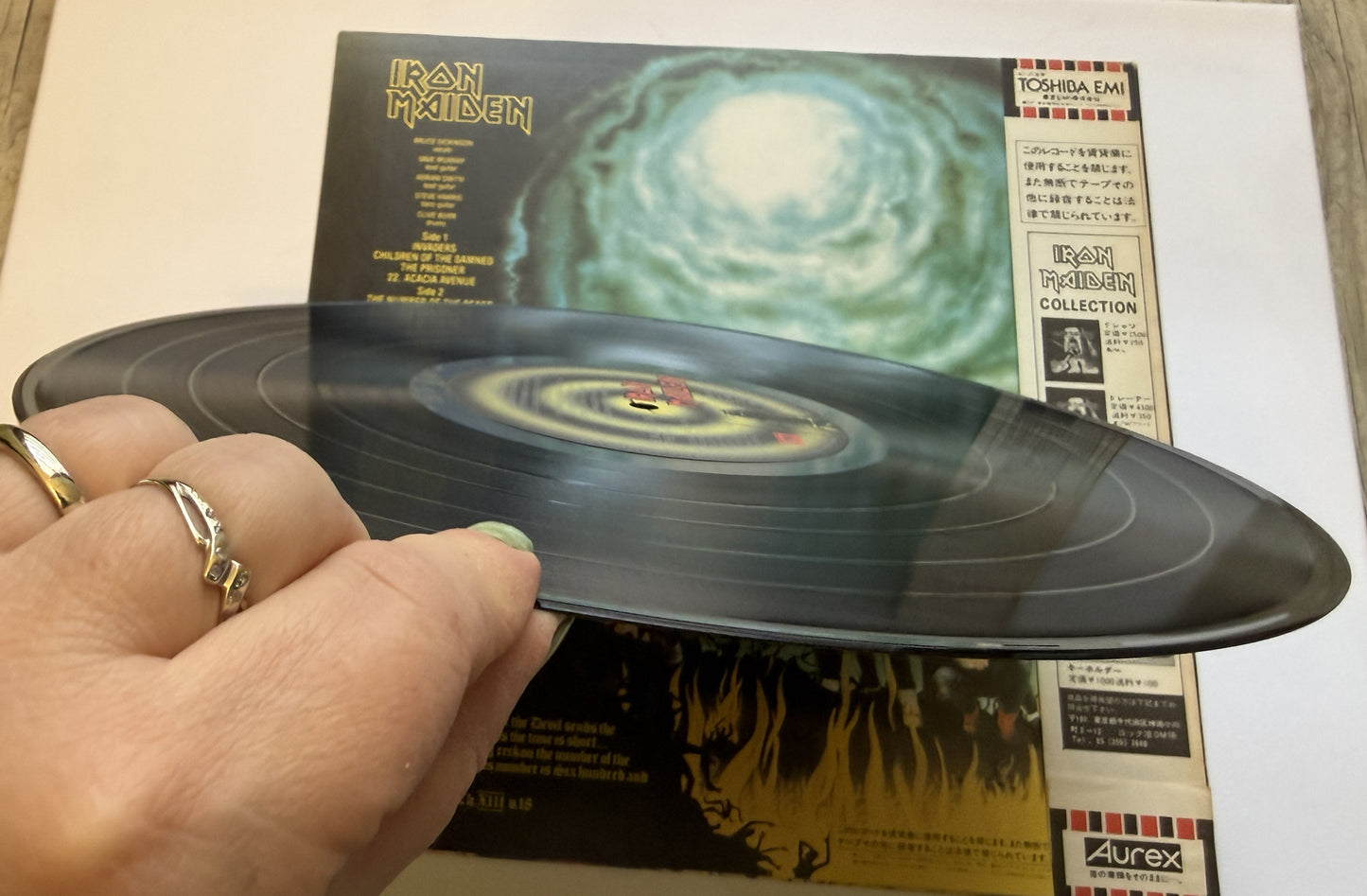 Iron Maiden The Number Of The Beast EMI EMS-91034 with OBI Japan LP Vinyl Disco 33 giri Vinile
