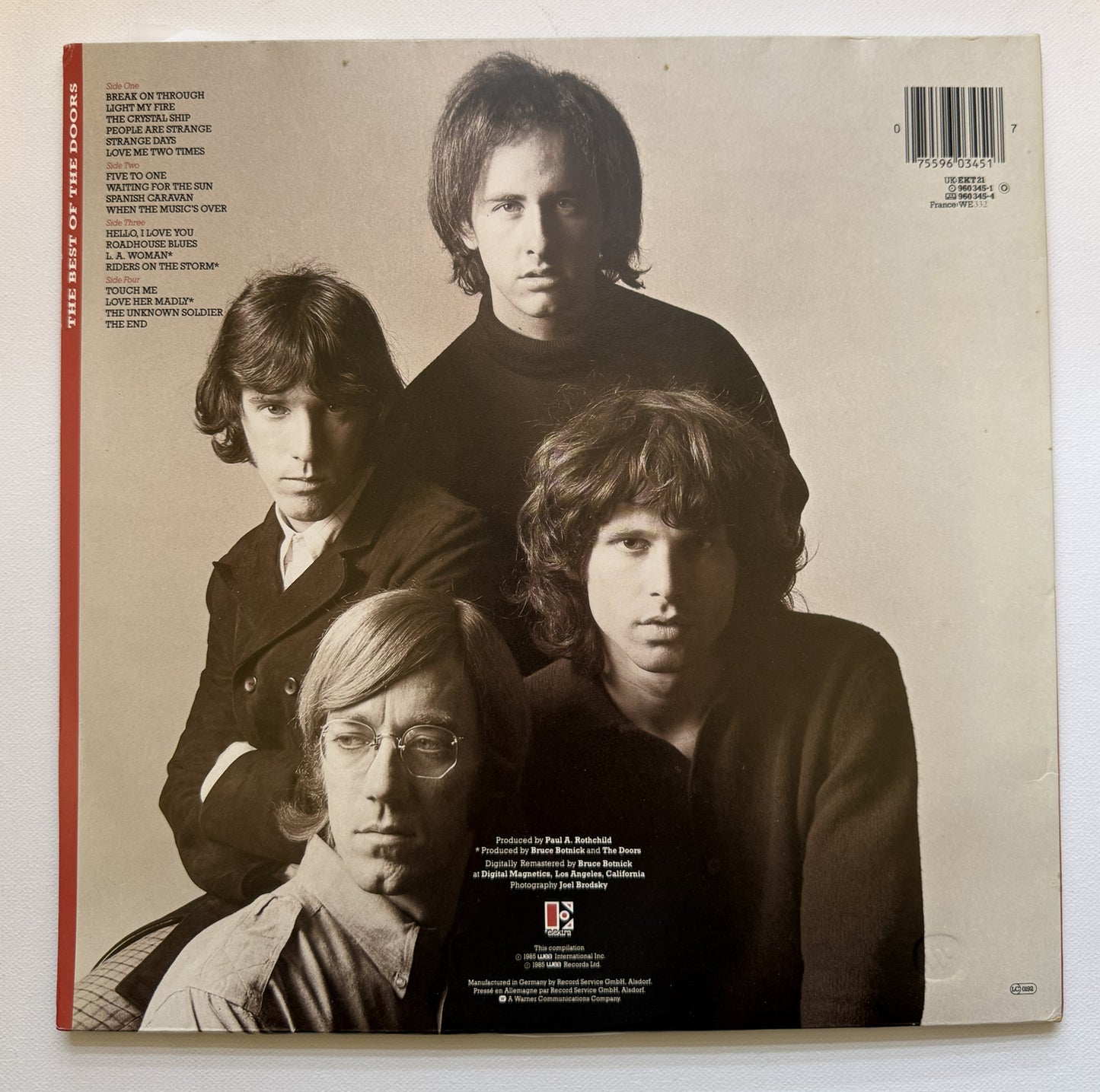 The Doors Thje Best of The Doors 960345 LP Vinyl Disco 33 giri Vinile