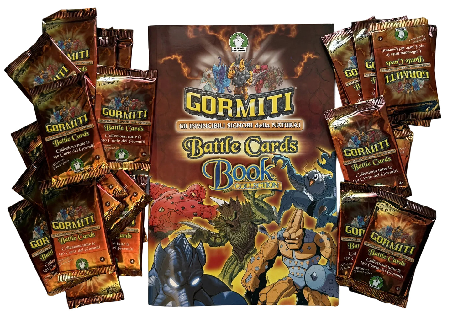 Gormiti Battle Cards Book Album + 30 pacchetti sigillati