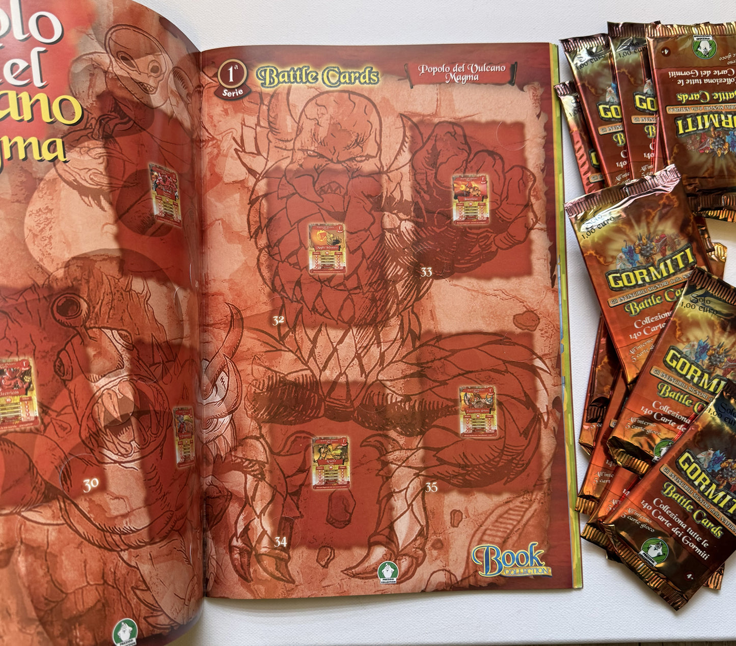 Gormiti Battle Cards Book Album + 30 pacchetti sigillati