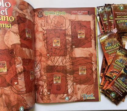 Gormiti Battle Cards Book Album + 30 pacchetti sigillati