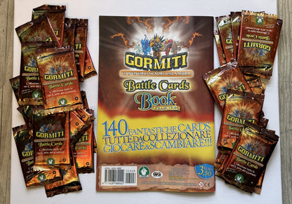 Gormiti Battle Cards Book Album + 30 pacchetti sigillati