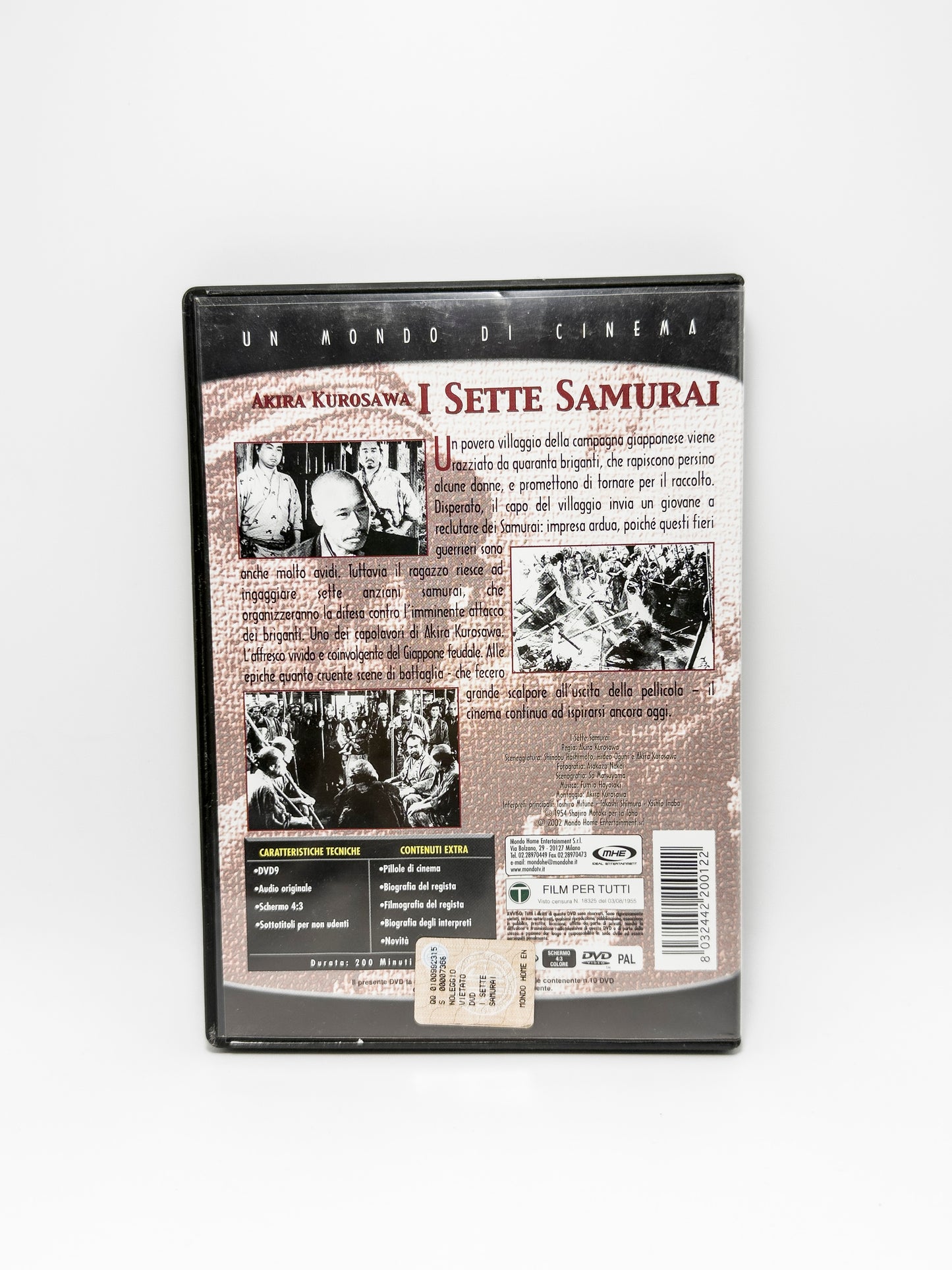 I sette Samurai Kurosawa DVD Film Movie