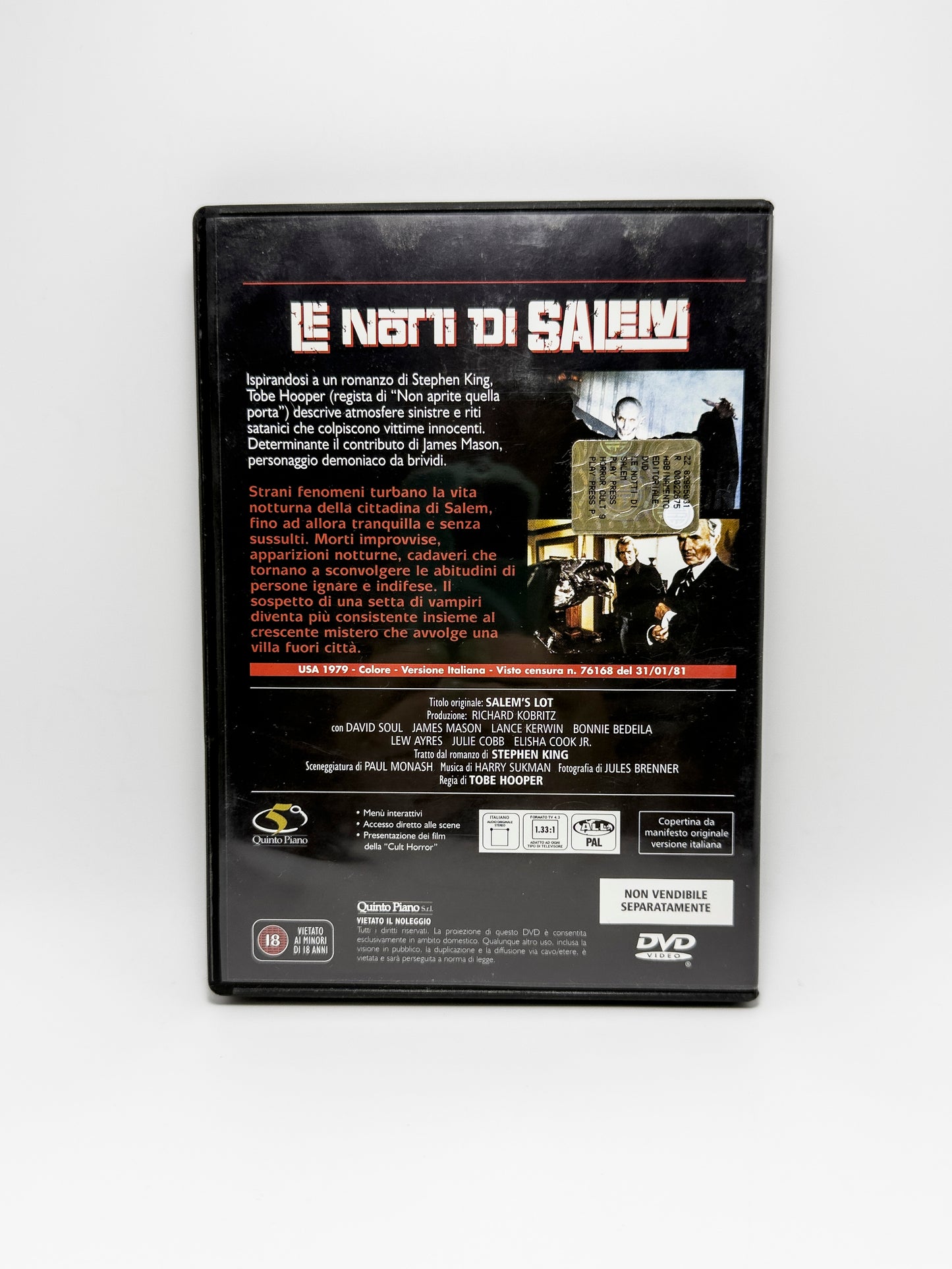 Le notti di Salem Quinto Piano DVD Film Movie